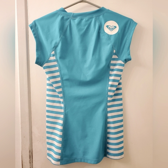 Roxy Girls Blue Swim T-Shirt - Picture 4 of 4